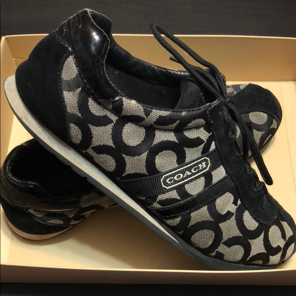 Black Coach sneakers